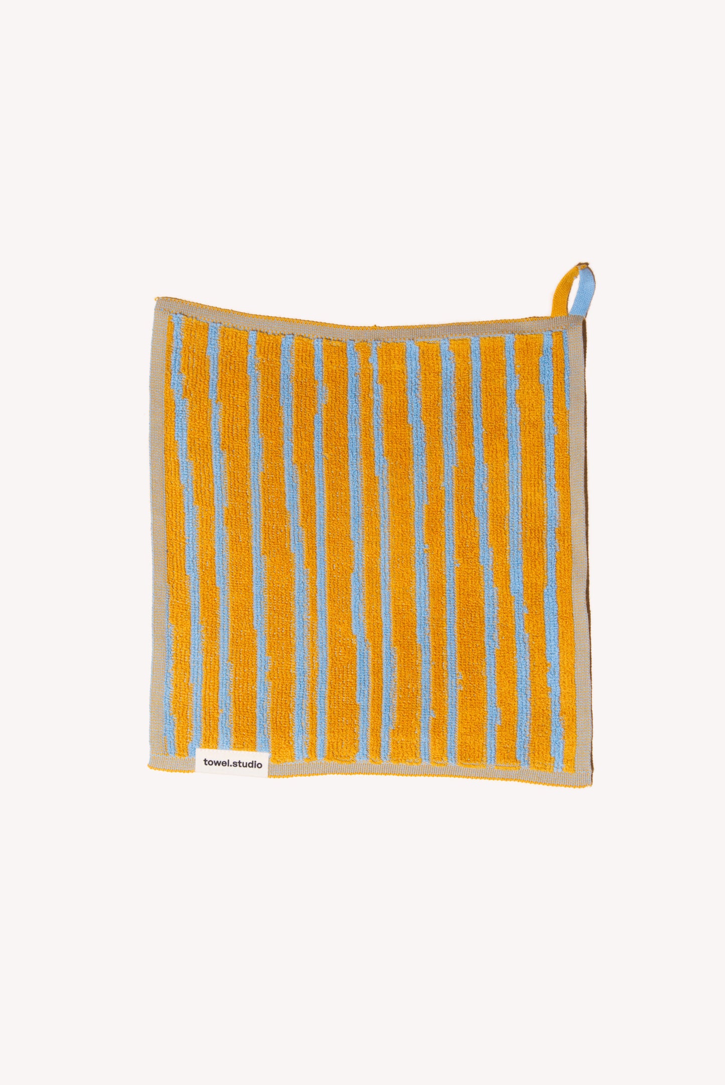 Stripe Wash Cloth | Caramel & Sky