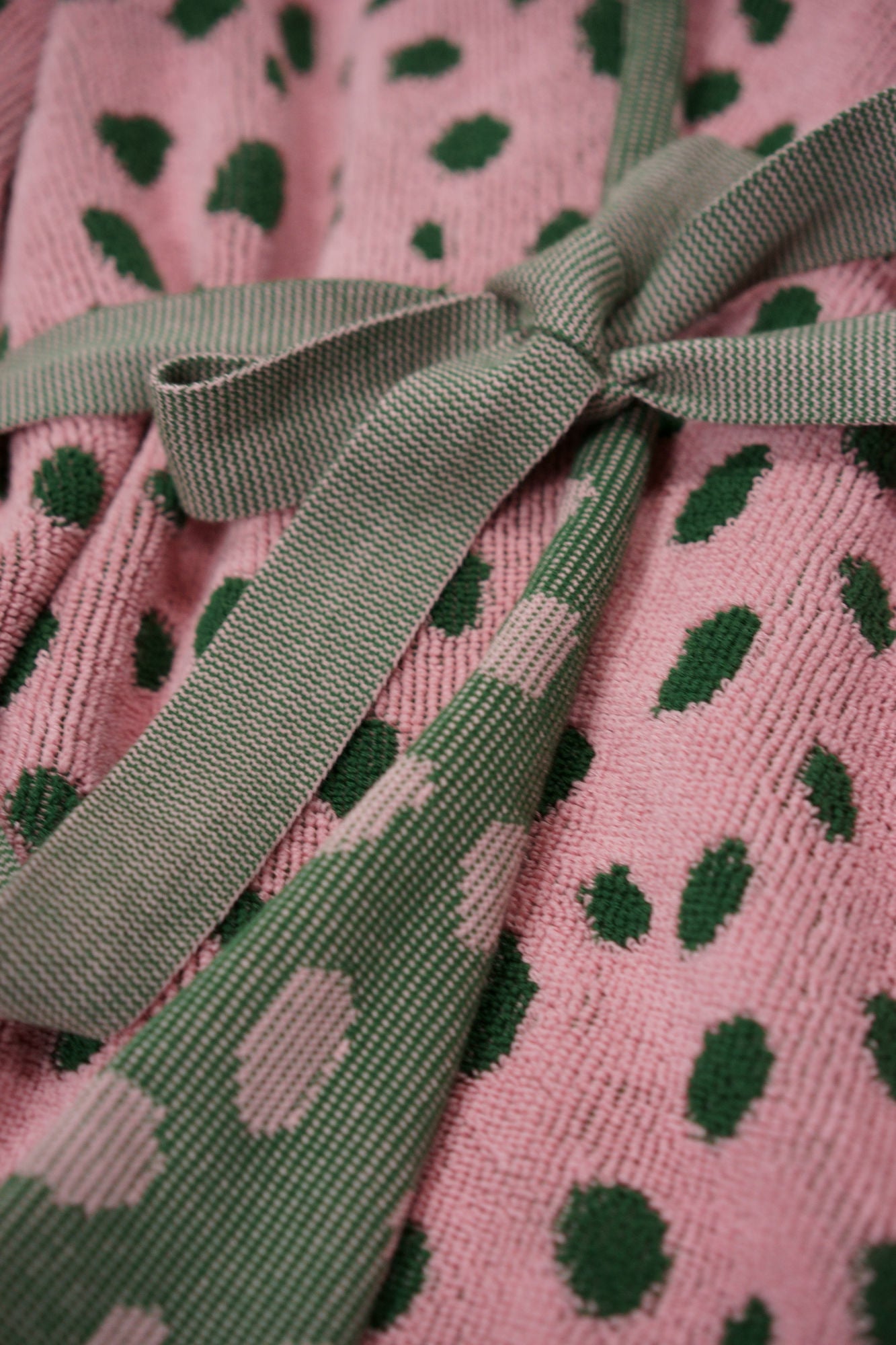Pebbles Bathrobe |   Pink & Green