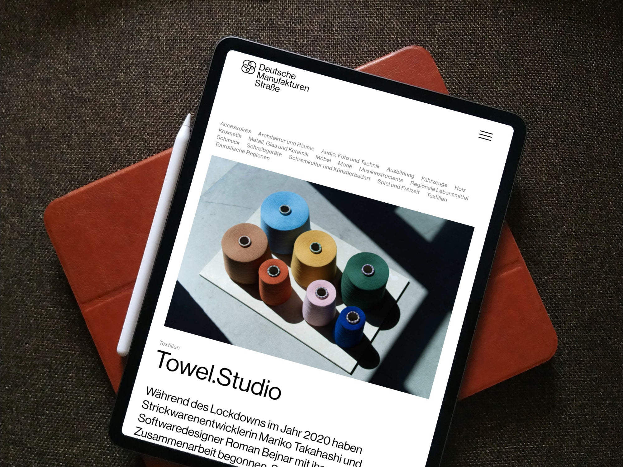 Towel Studio featured on Deutsche Manufakturenstraße