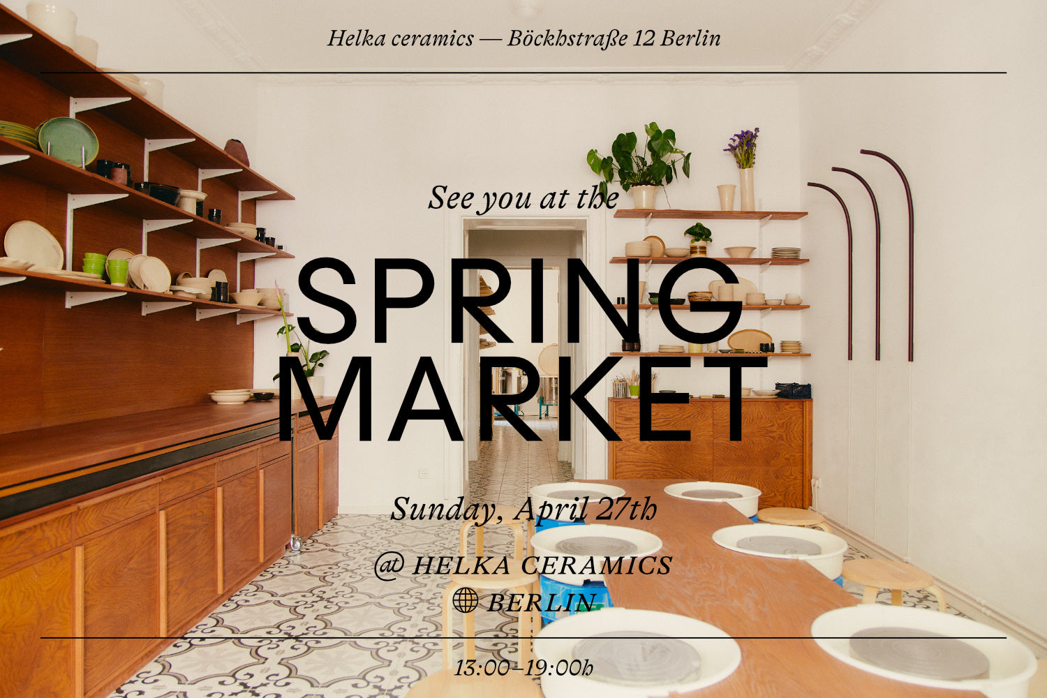 Find us at Spring Market — Helka ceramics Berlin