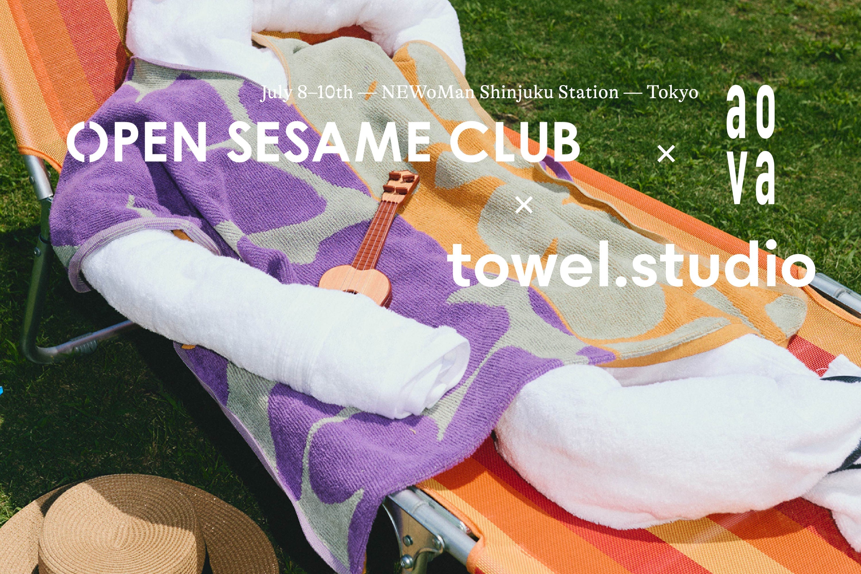 Open Sesame Club × aova × towel.studio at NEWoMan Shinjuku