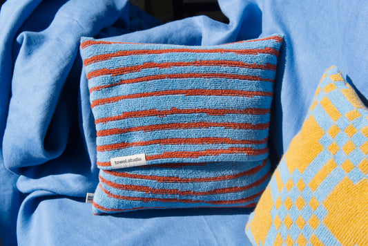 Decorative throw pillows and cushions: Made in Berlin by towel.studio and studio bumbuli