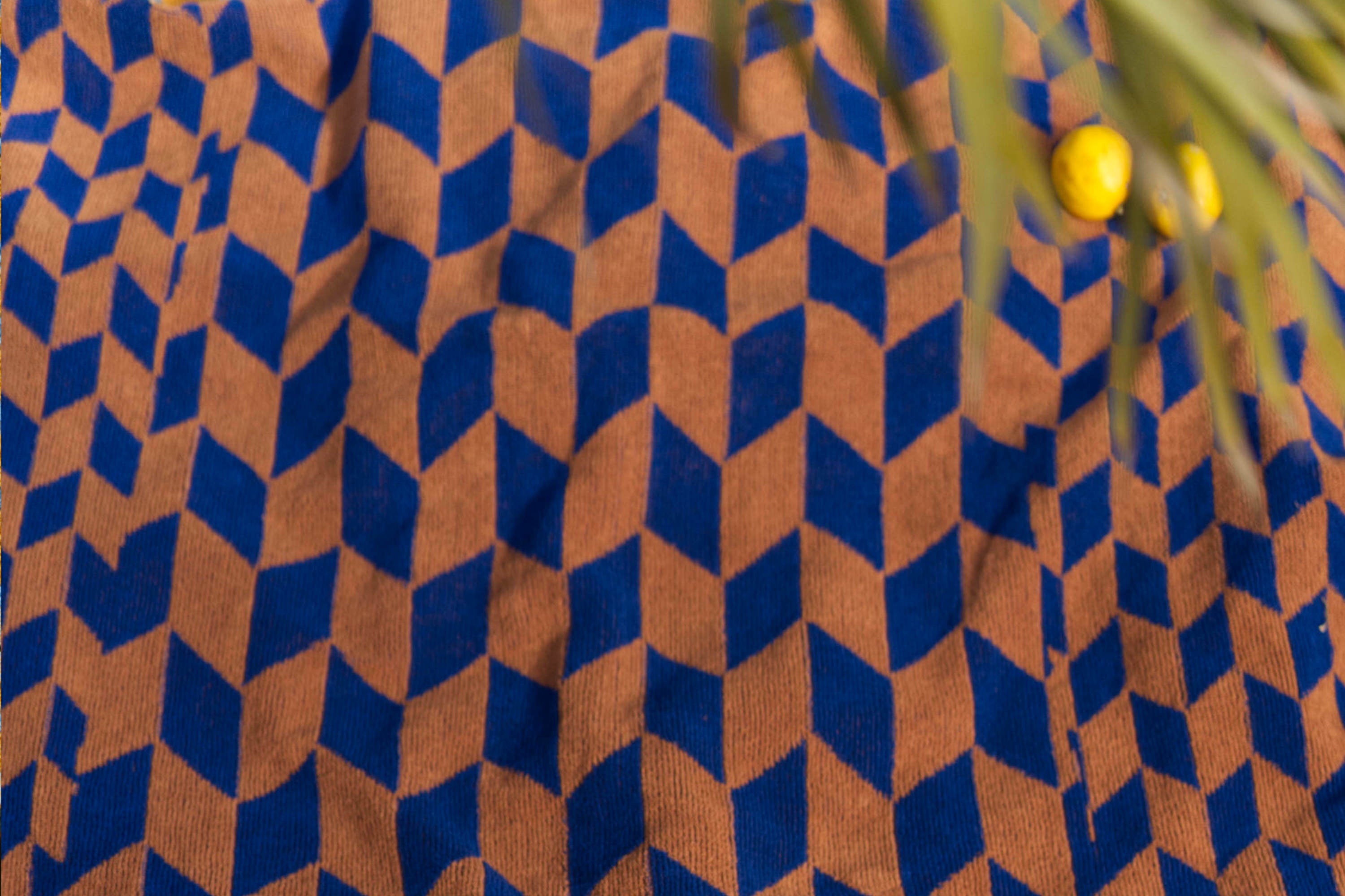 rhombus pattern gym towels terry cloth