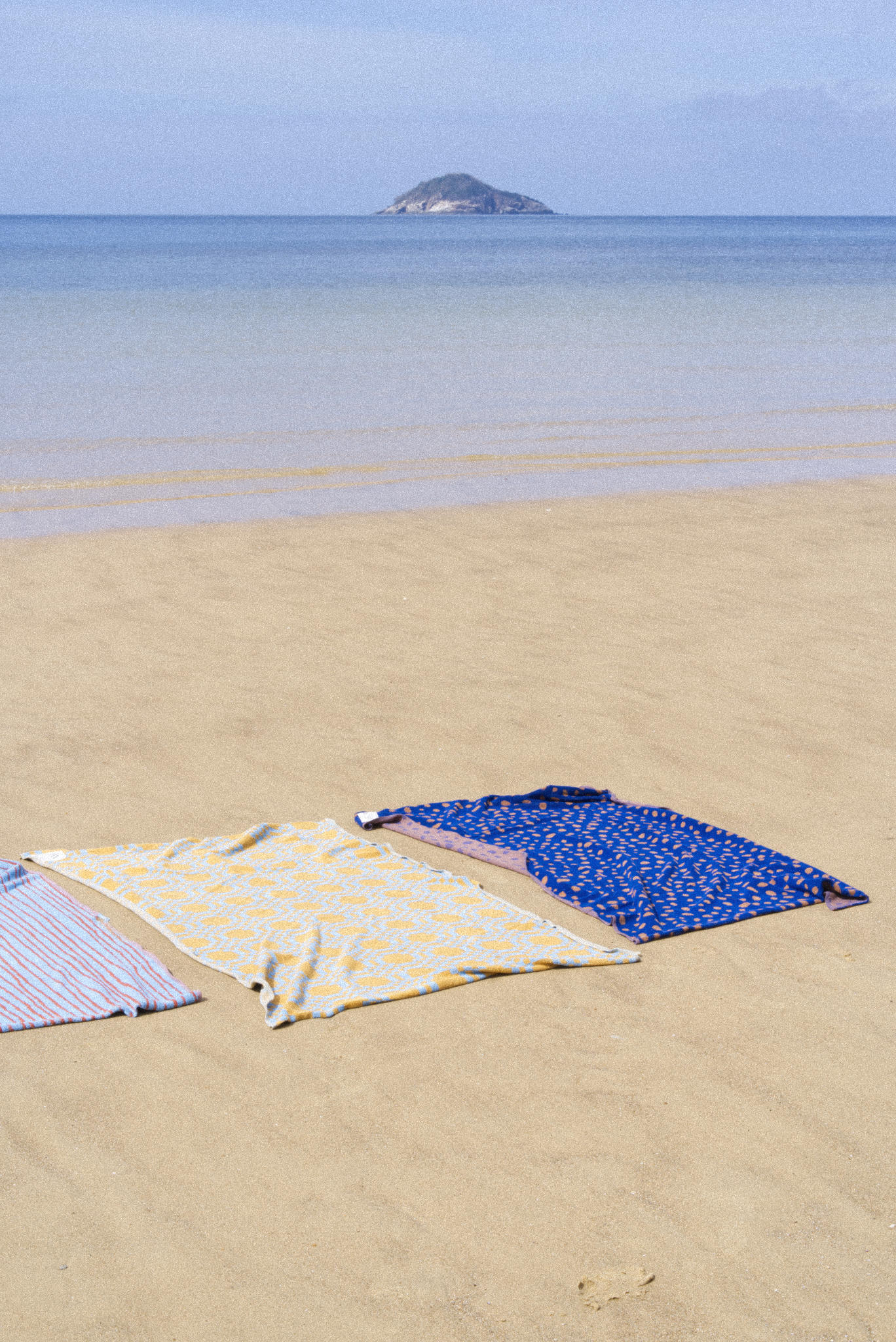 Weave Beach Towel | Caramel & Sky