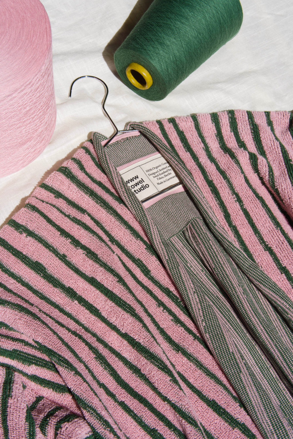 Stripe Bathrobe | Pink & Green