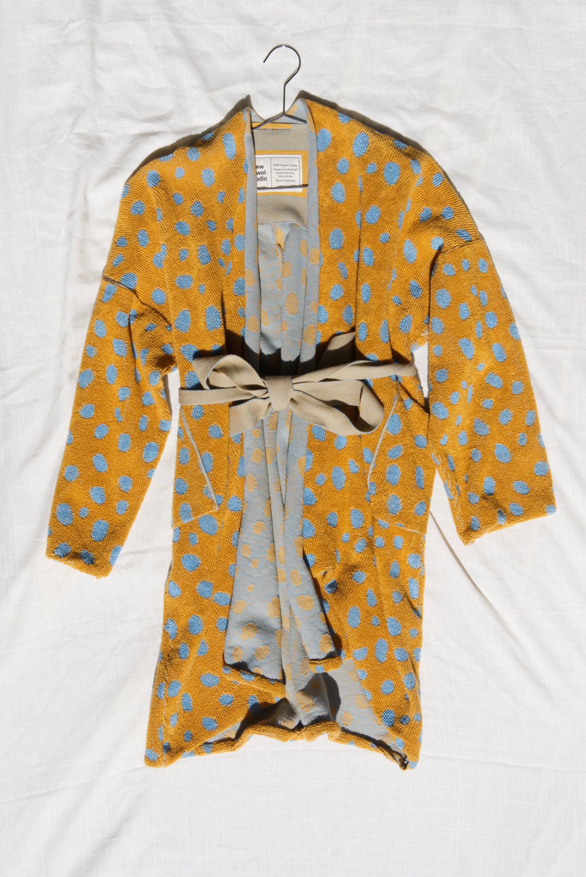 Pebbles Bathrobe | Caramel & Sky