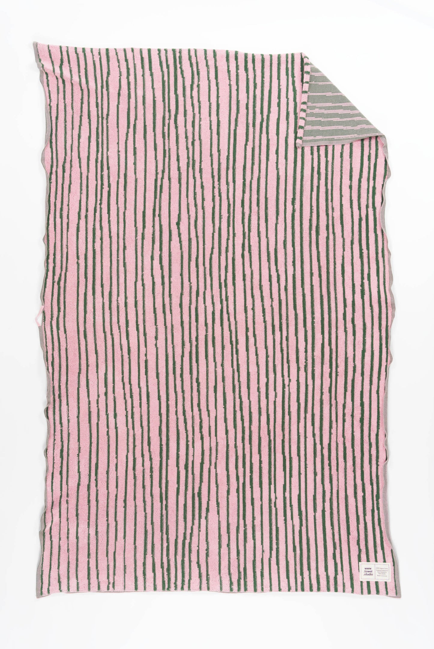 Stripe Strandtuch | Pink & Green