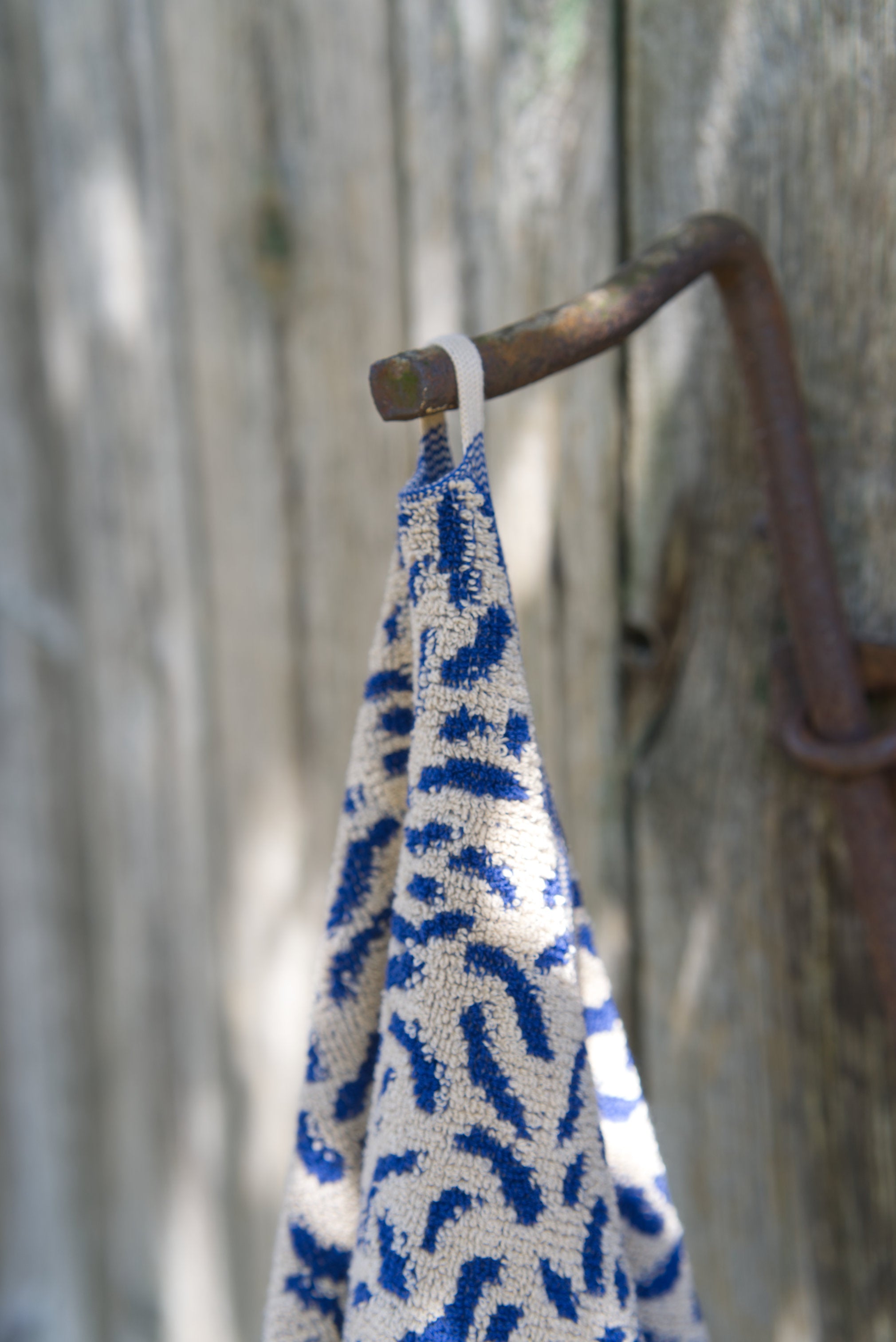 Worm Bath Towel | Electric Blue