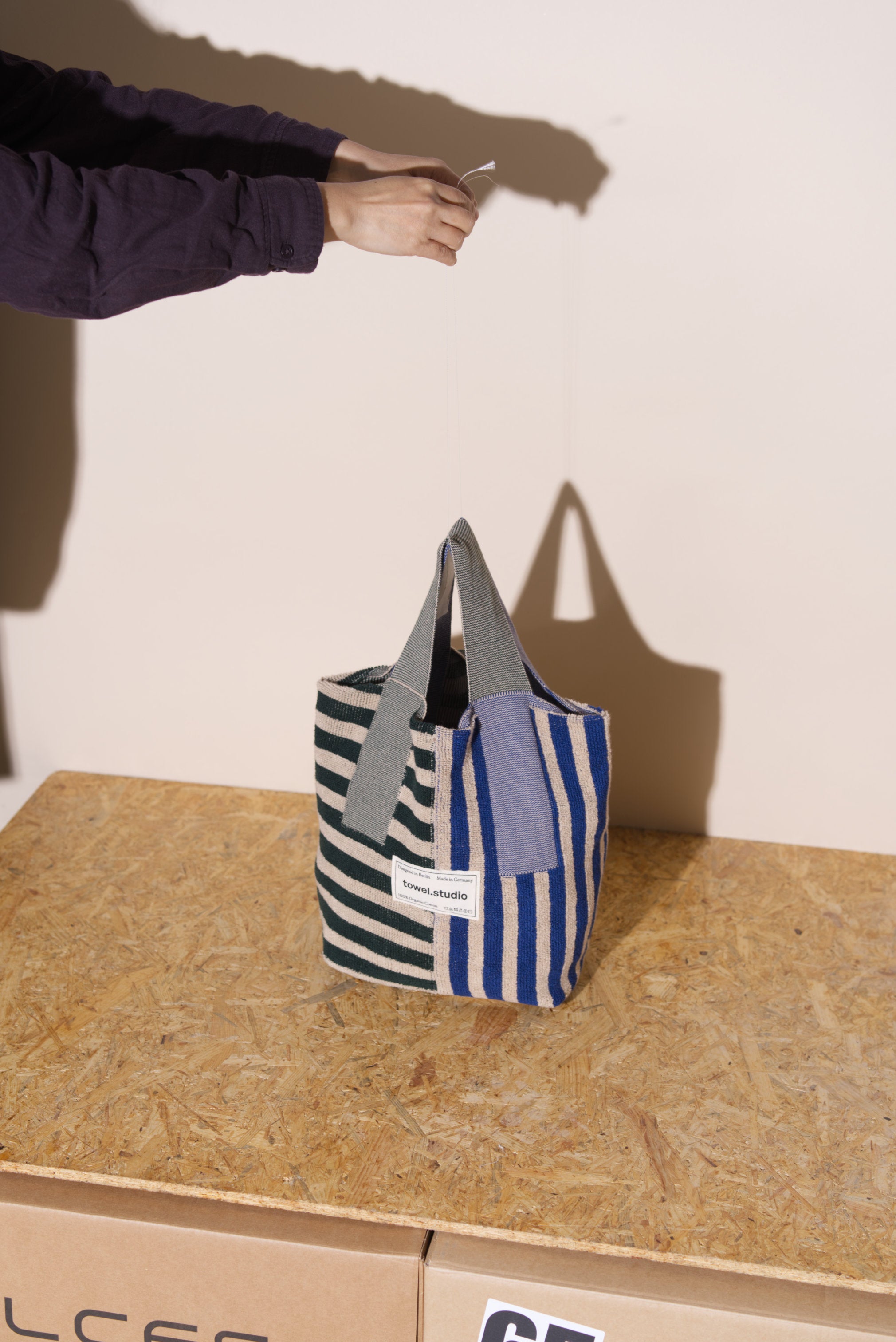 Crosswalk Beach Bag | Forest Blue