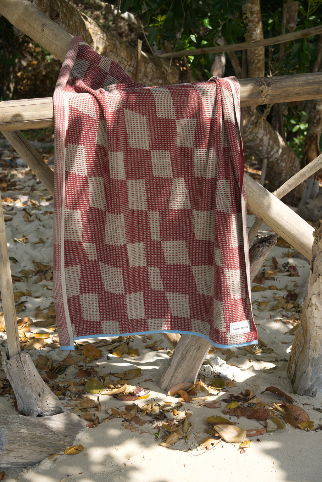 Fields Beach Towel | Burgundy