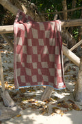 Fields Beach Towel | Burgundy