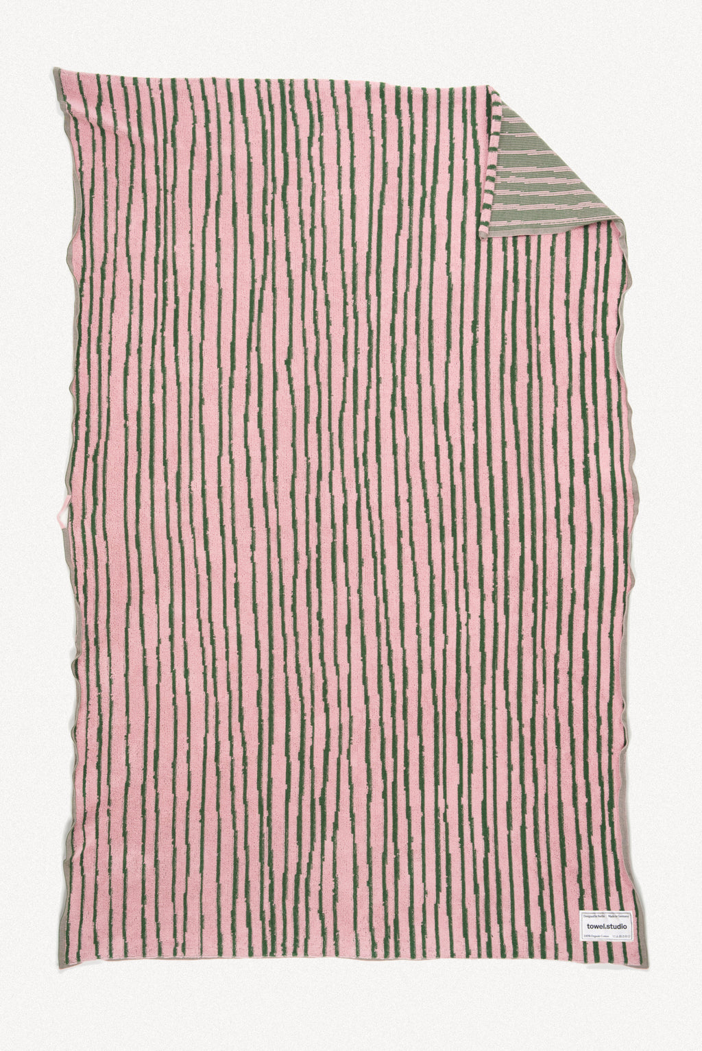 Stripe Beach Towel | Pink & Green