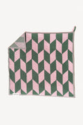 Arrow Tail Guest Towel | Pink & Green