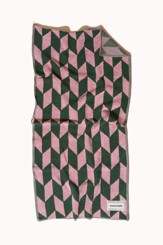 Arrow Tail Handtuch | Pink & Green