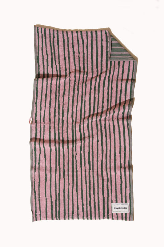 Stripe Gym Towel | Pink & Green