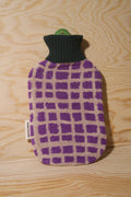 Bold Grid Hot Water Bottle | Amethyst | Large (2 Liter)