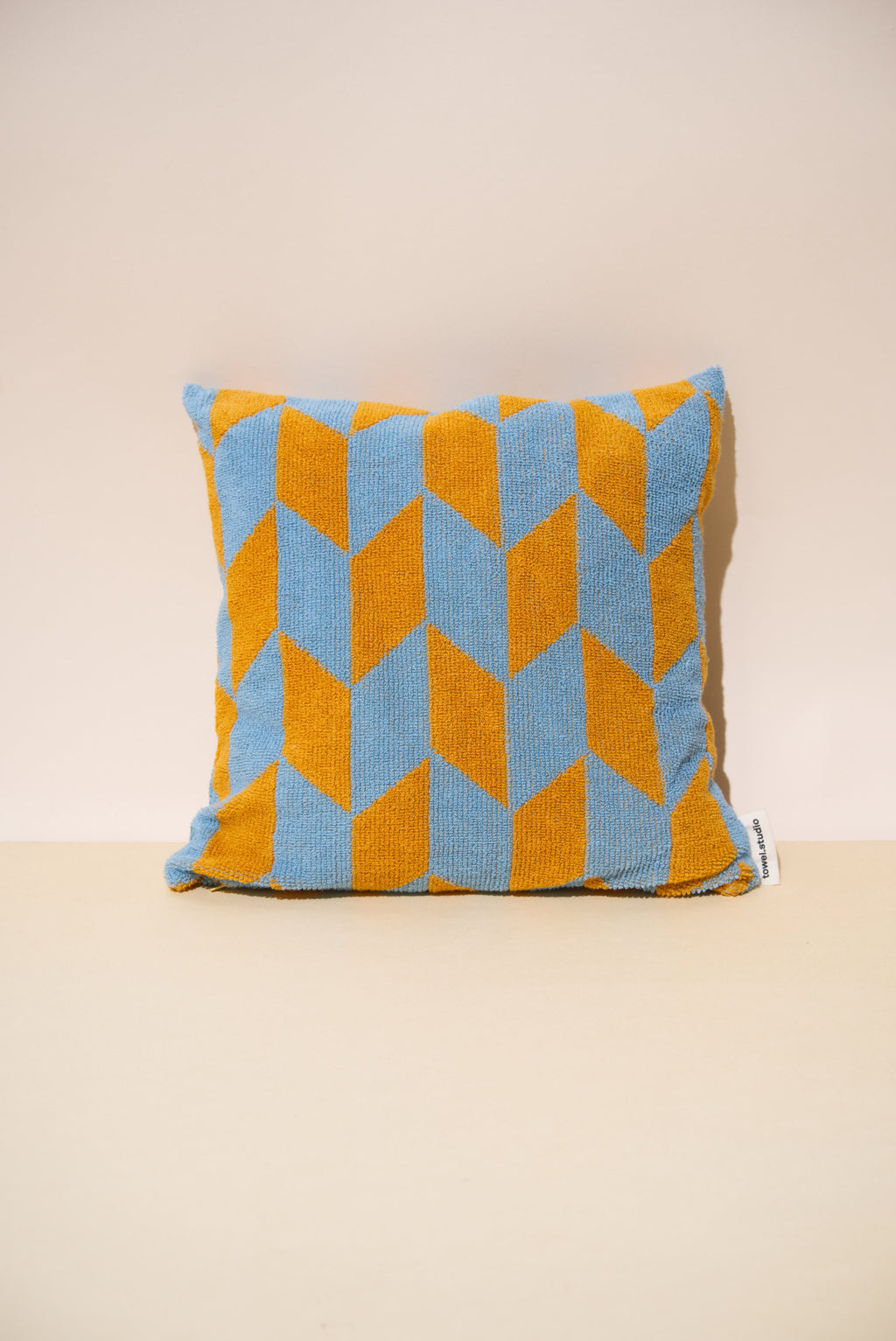 Arrow Tail Throw Pillow | Caramel & Sky