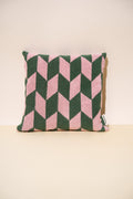 Arrow Tail Throw Pillow | Pink & Green