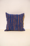 Stripe Throw Pillow | Azure & Chestnut