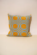 Weave Throw Pillow | Caramel & Sky