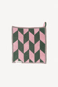 Arrow Tail Wash Cloth | Pink & Green