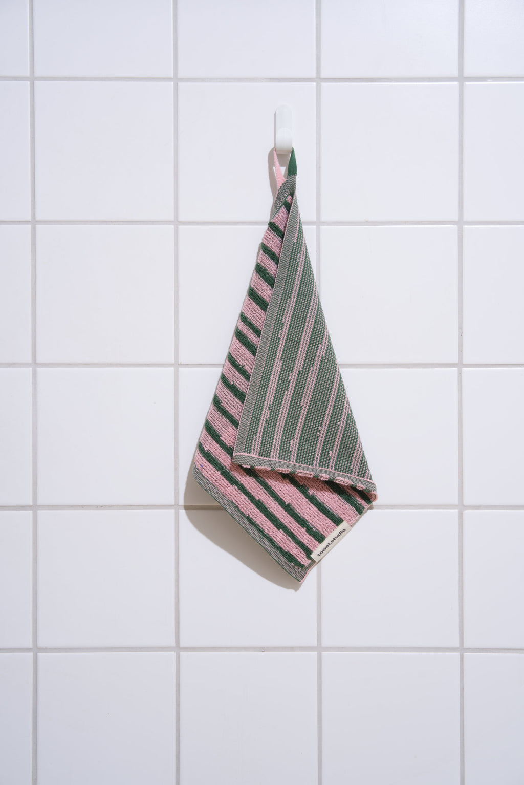 Stripe Wash Cloth | Pink & Green