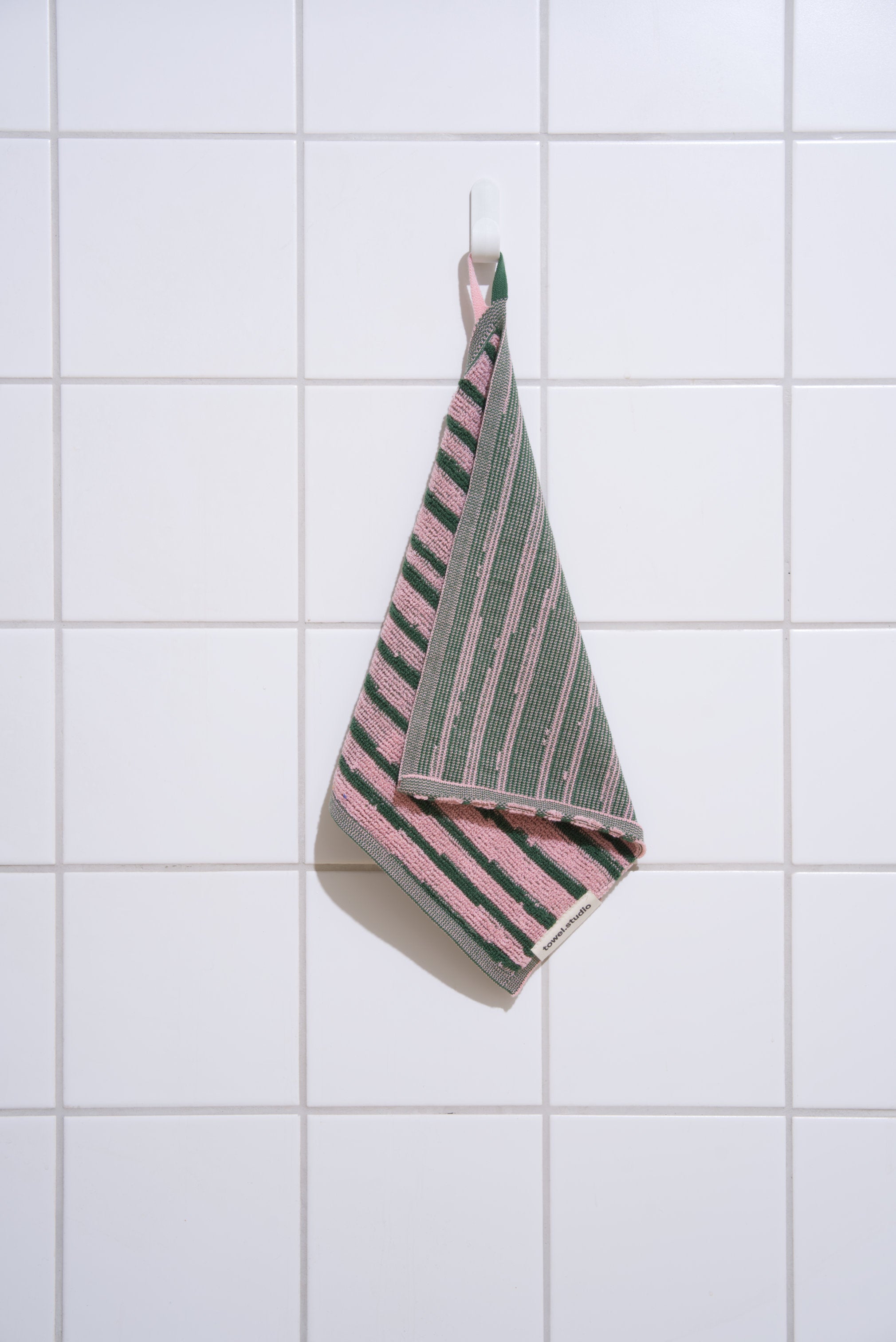 Stripe Wash Cloth | Pink & Green