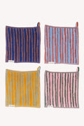 Stripe Wash Cloths 4 Pcs Set | All 4 Colors