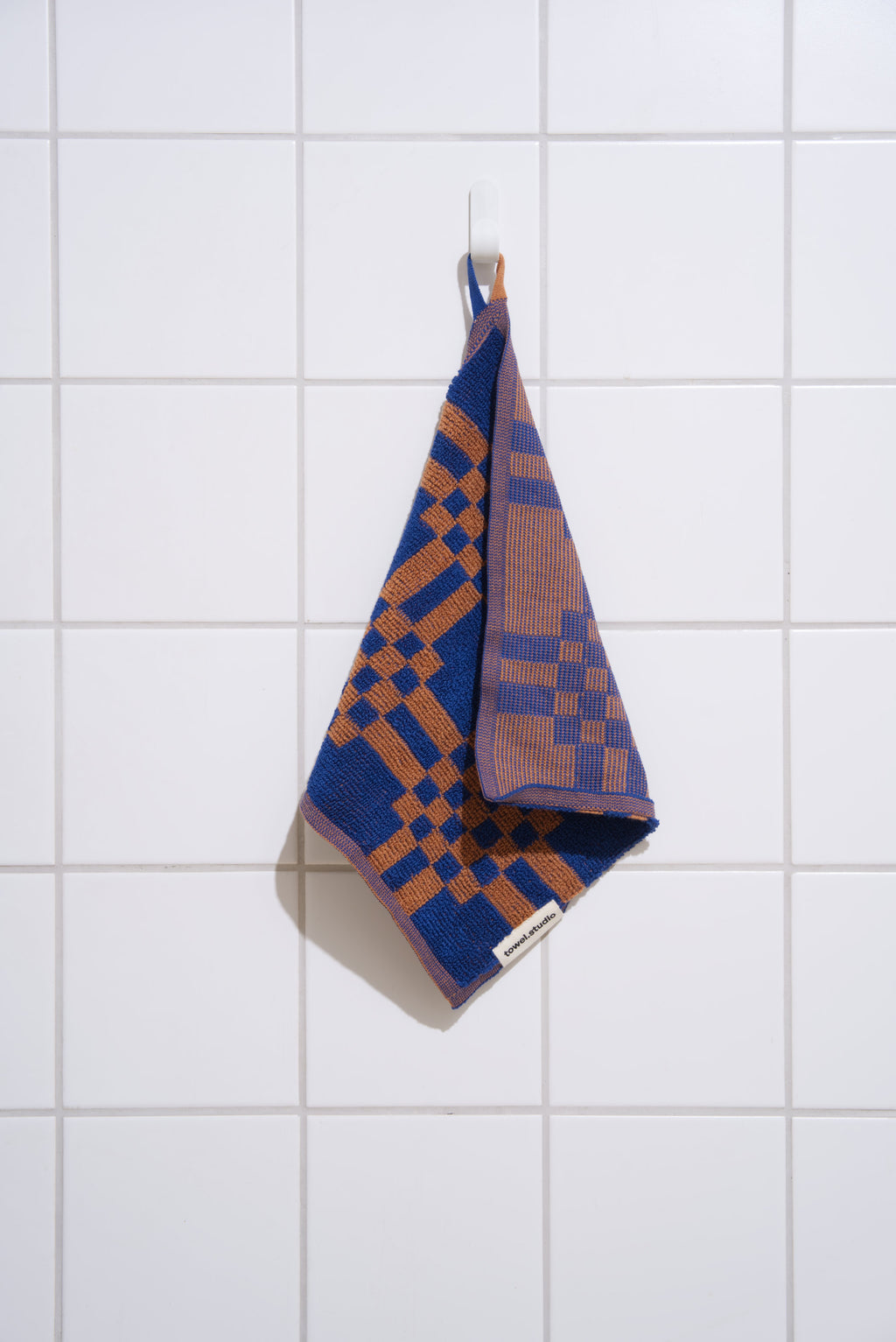 Weave Wash Cloth | Azure & Chestnut