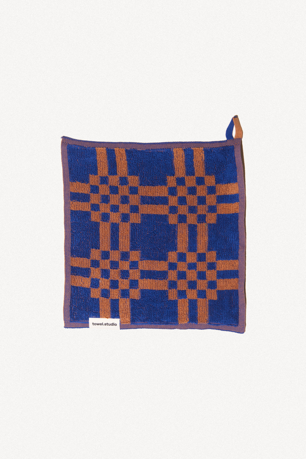 Weave Wash Cloth | Azure & Chestnut