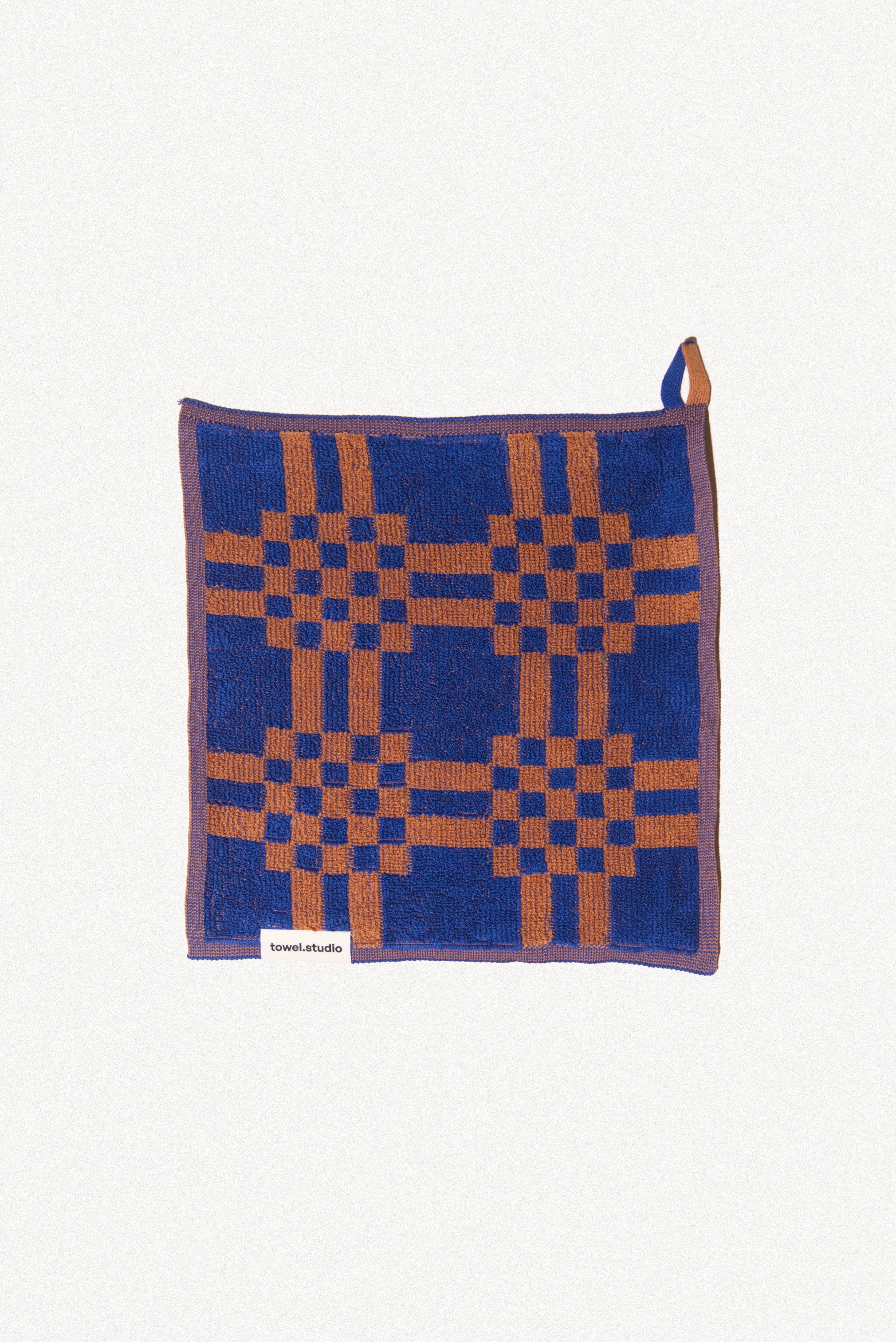 Weave Wash Cloth | Azure & Chestnut