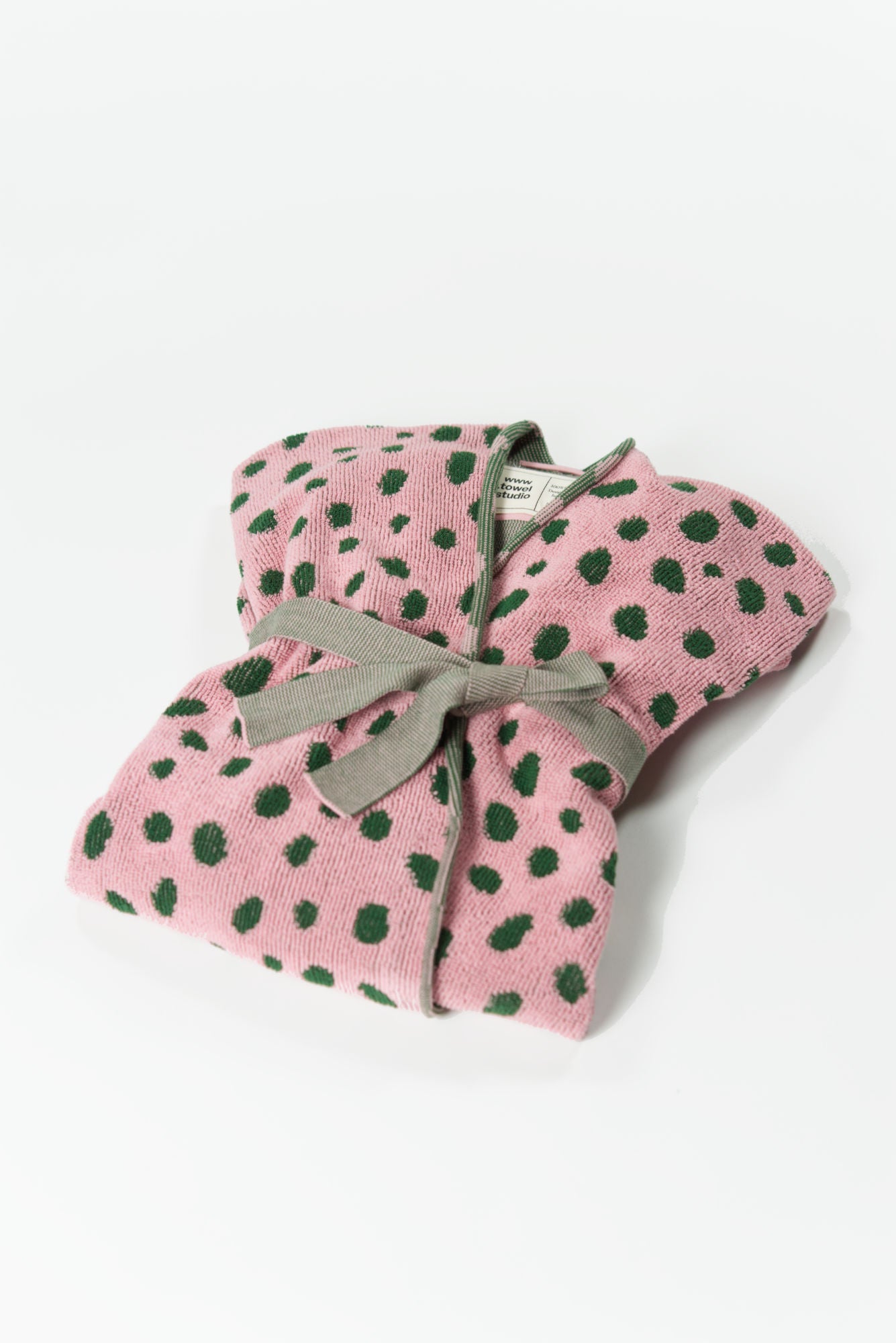 Pebbles Bathrobe | Pink & Green