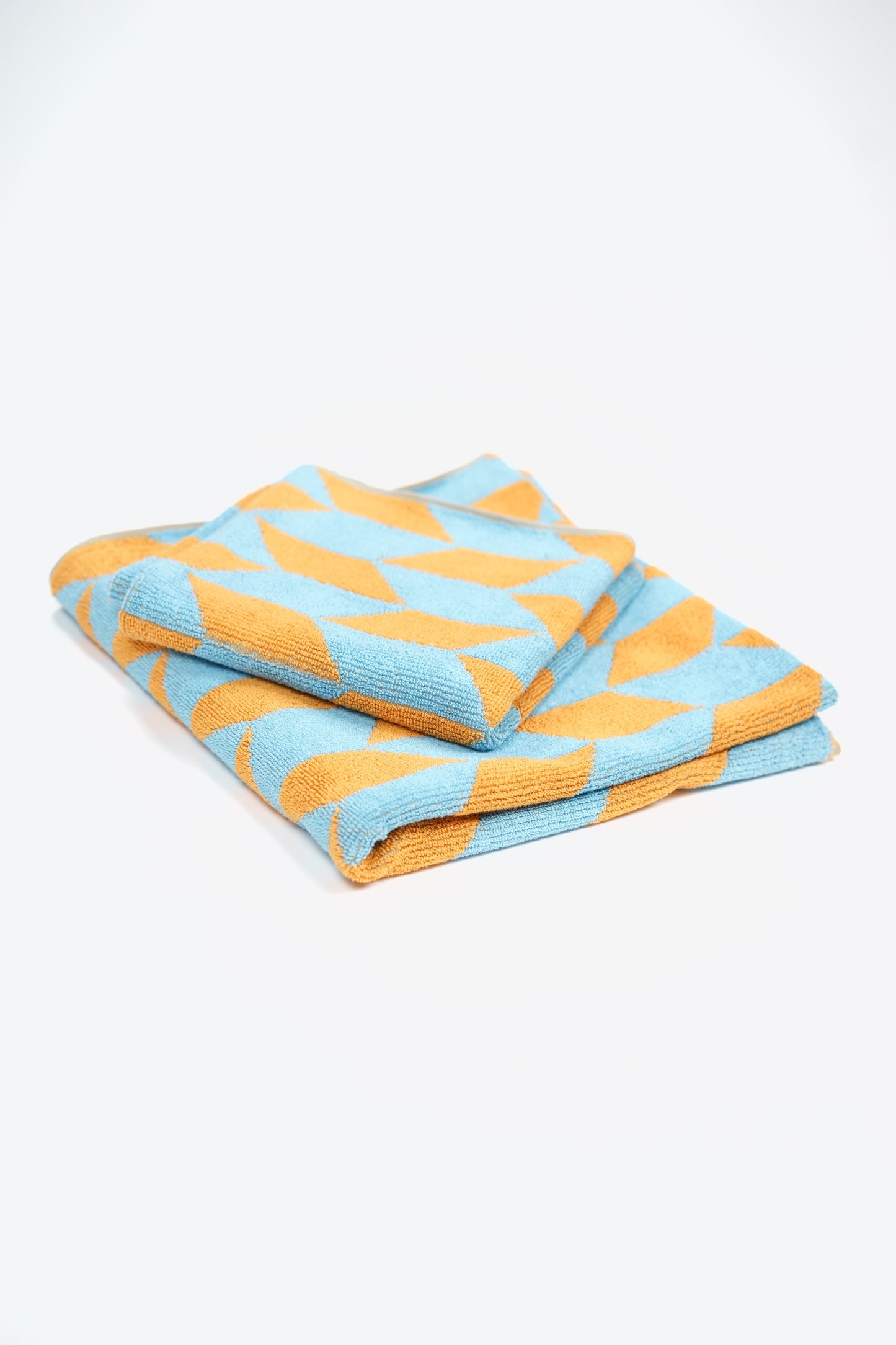 towel terry yellow blue frottee handtuch gelb blau set