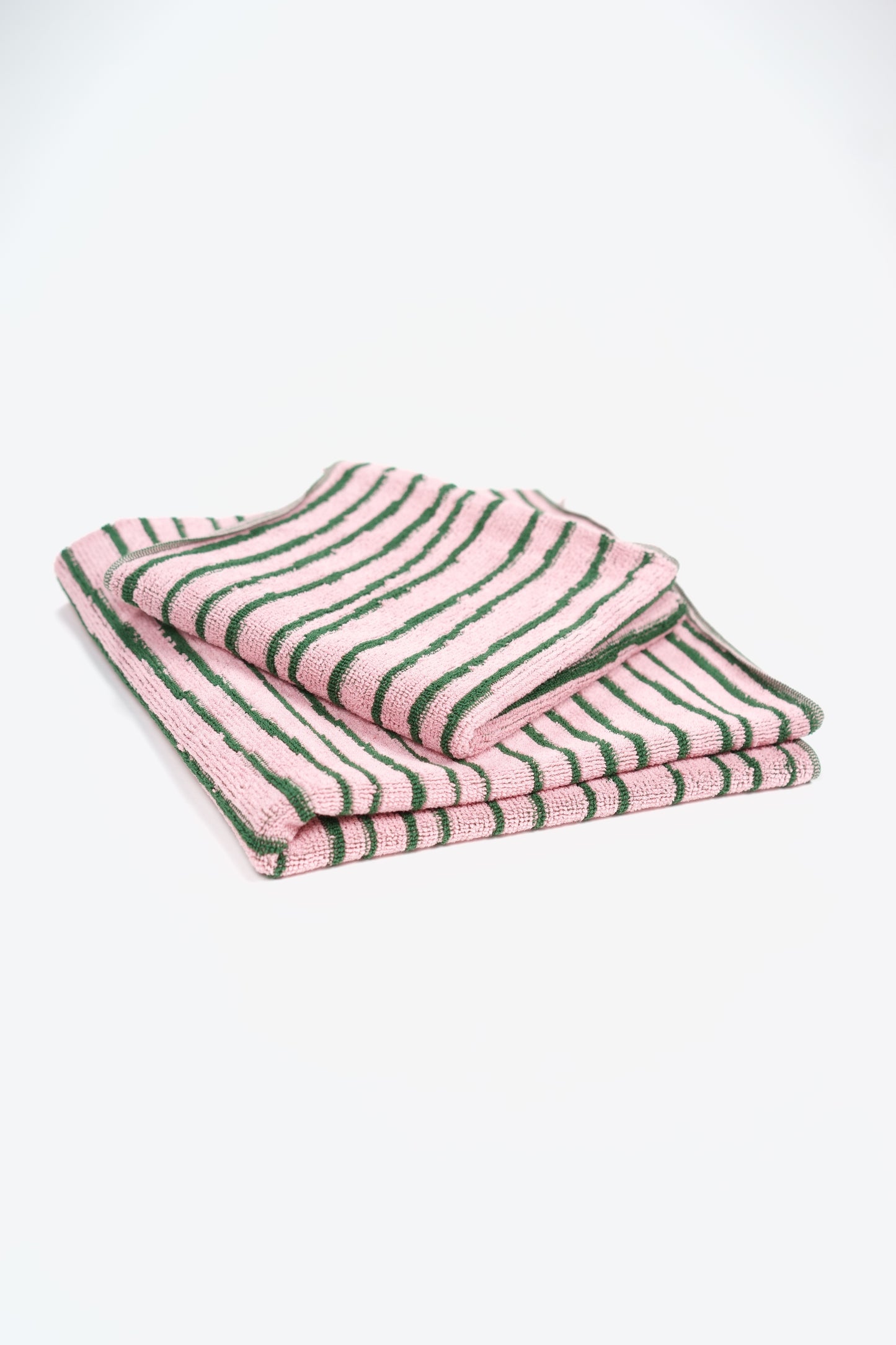 Stripe Bath Towel | Pink & Green