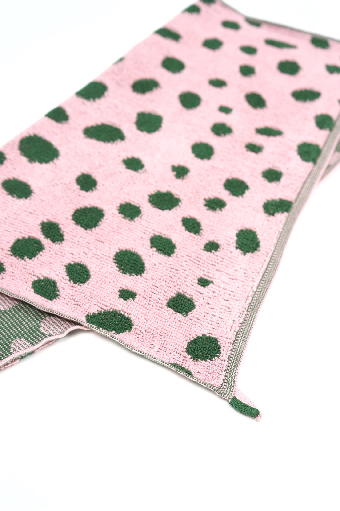 Pebbles Guest Towel | Pink & Green