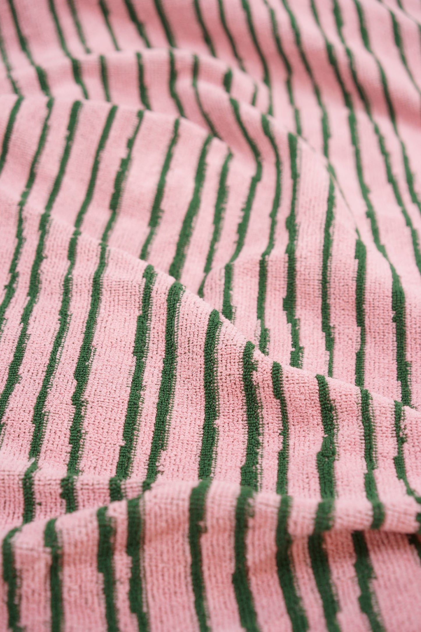 Stripe Handtuch | Pink & Green