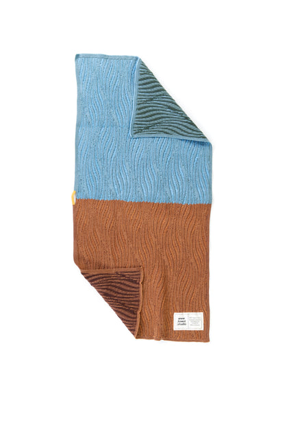 River Towel in Cocoa Teal